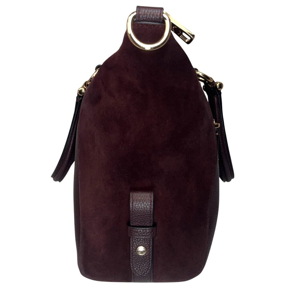 COACH 2017 Burgundy Kelsey Leather Crossbody To Satchel Convertible Bag 55532 - Picture 10 of 16